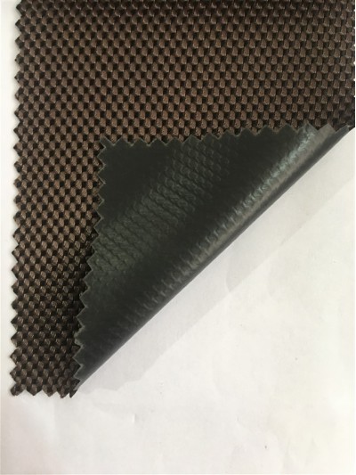 JS-CNYI-雙色 1800D 粗斜紋 PVC-54 尼龍面料  背囊/雨衣面料   防水 防油 圍裙布料 45度照